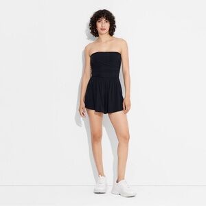 Women's Knit Tube Romper - Wild Fable™
Black - XS